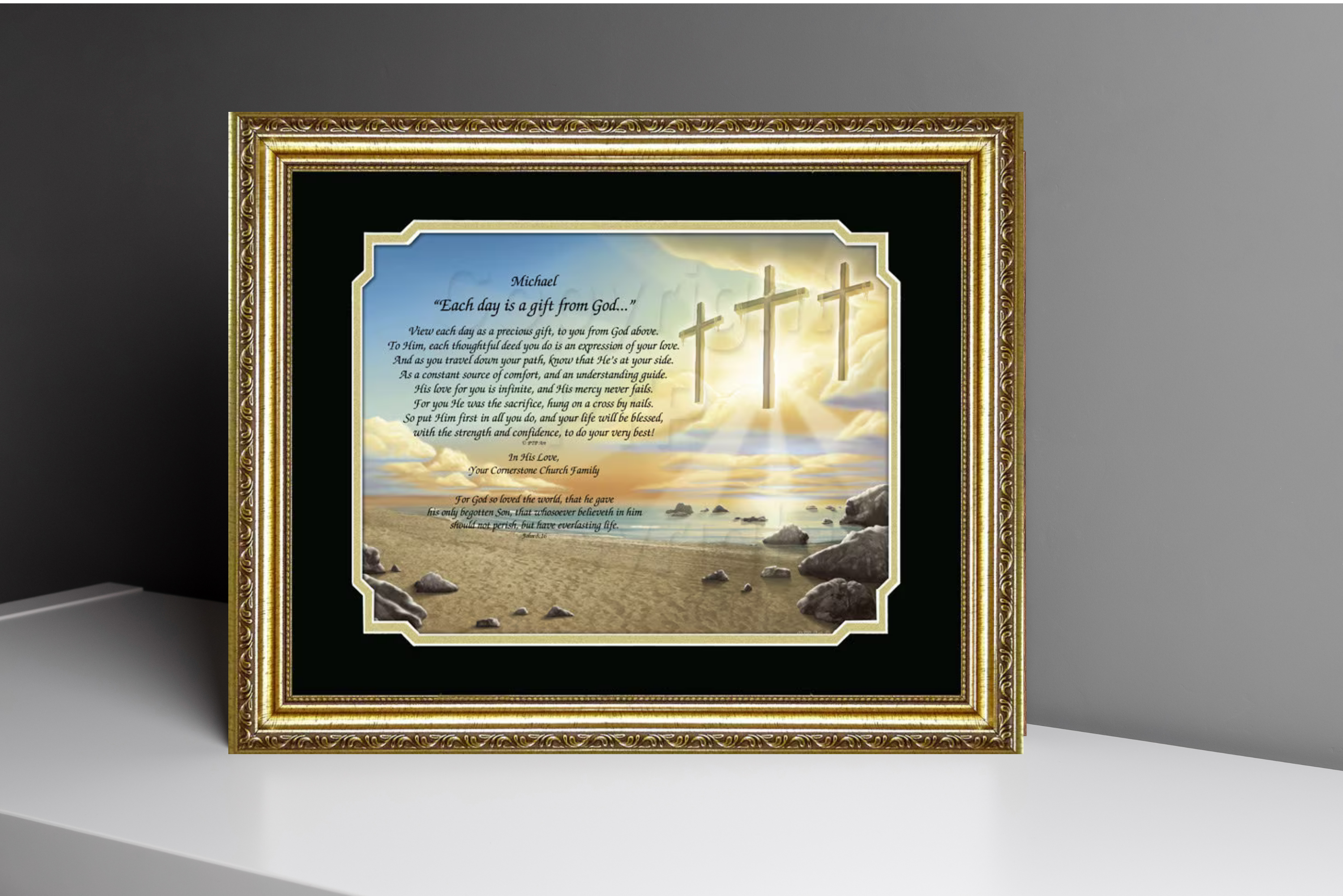 Gospel Message Inspirational Wall Art, Bible Verse For You